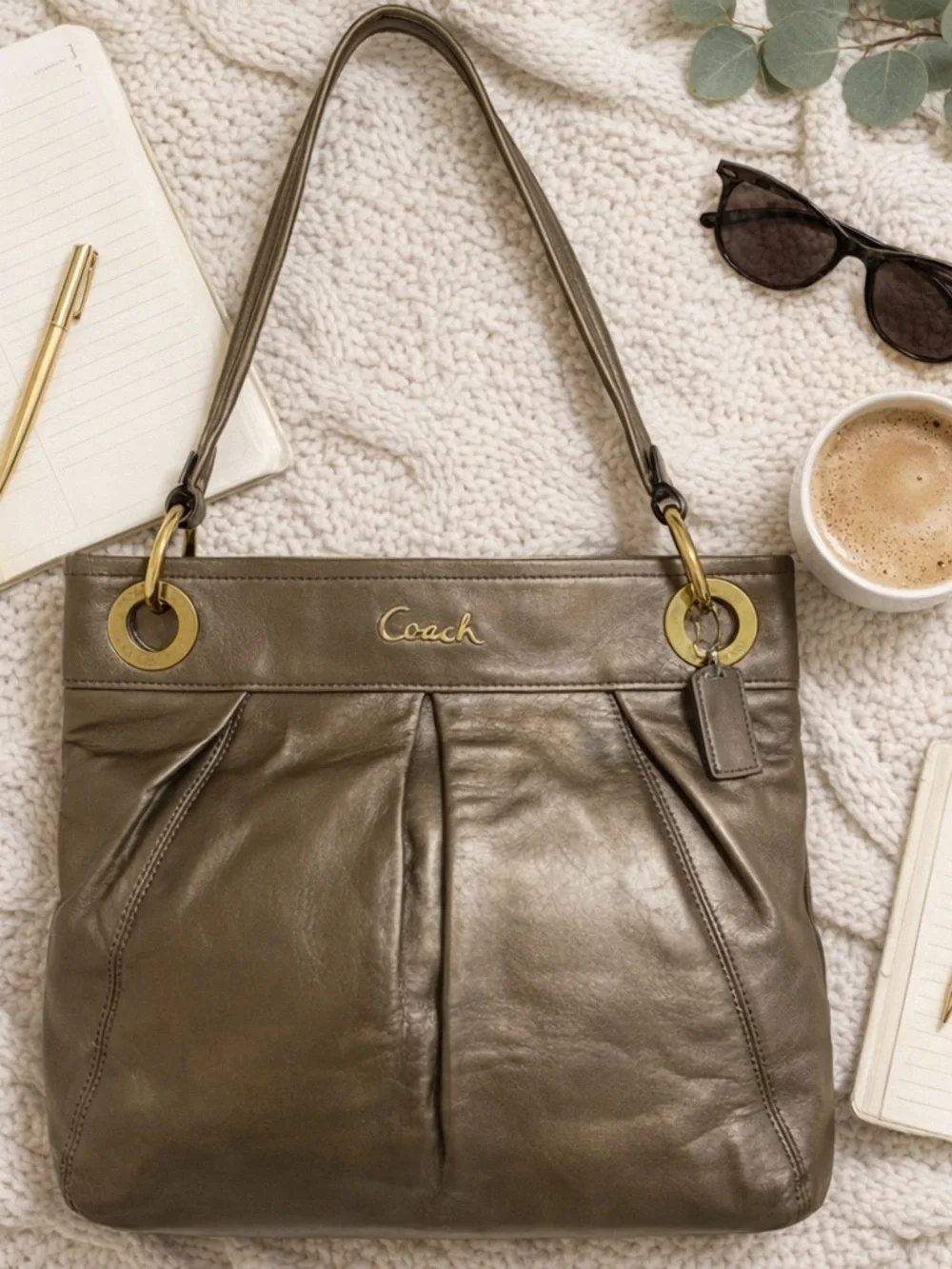 Coach Ashley 17605 Metallic Bag circa 2010